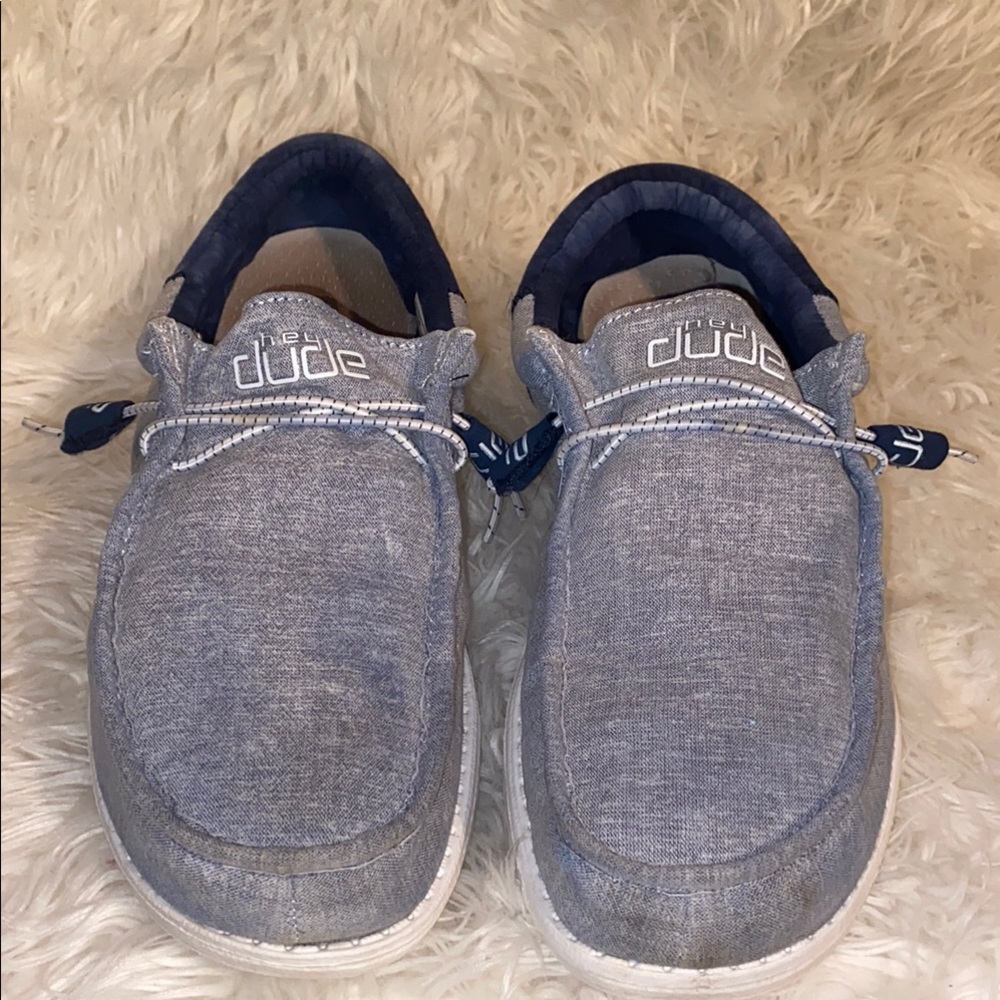 Hey Dude Blue Casual Shoes - Picture 2 of 5